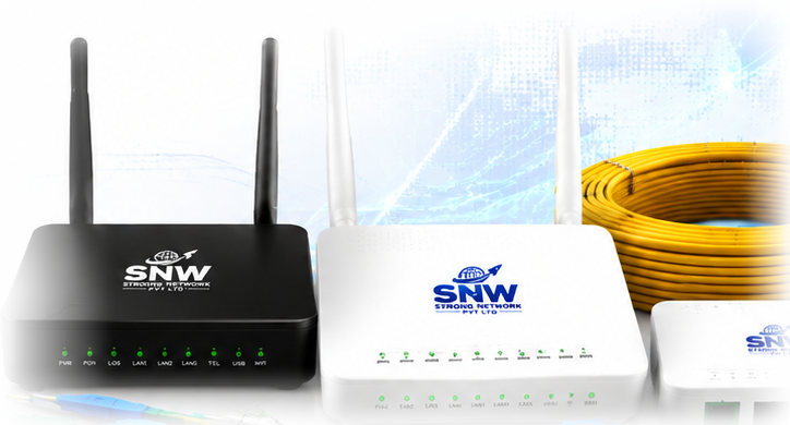 SNW fiber routers — MA 786, GM 220 and CM 112Z XPON
